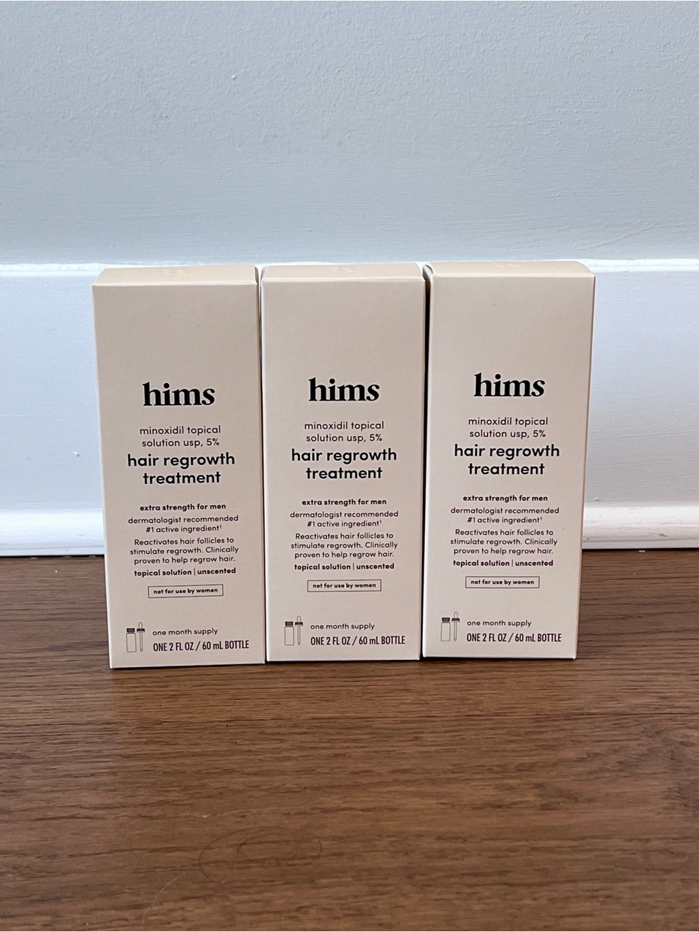 hims Minoxidil Topical Solution 5% Hair Regrowth Treatment 3 Pack EXP Oct 27 NEW